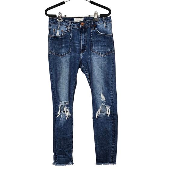 One By One Teaspoon Distressed Skinny Jeans - Picture 5 of 10